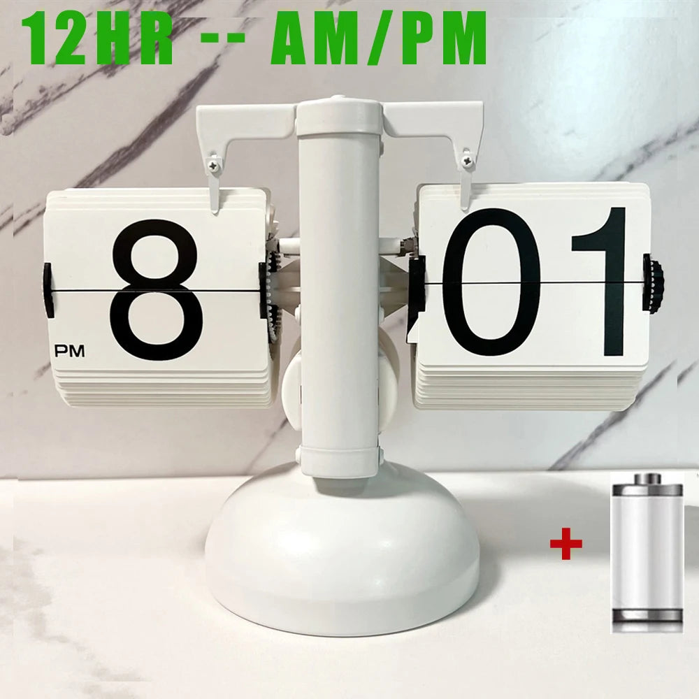 Automatically Page Turning Retro Flipping Clock