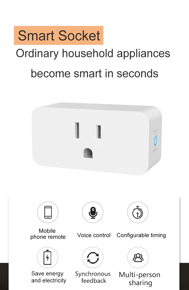 Tuya WiFi Smart Plug 16A
