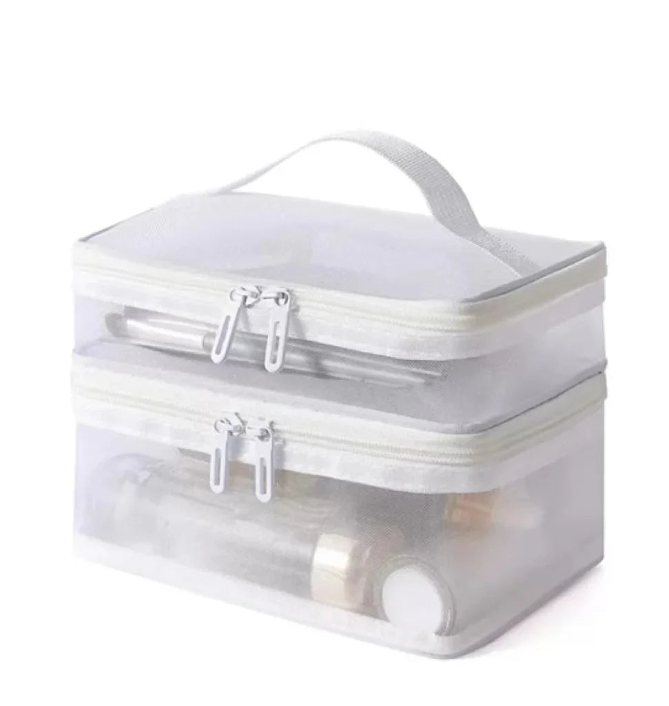 Double Layer Mesh Makeup Bage