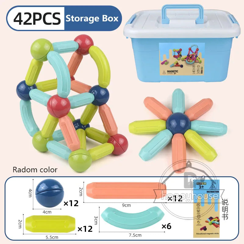 Magnetic Constructor Blocks Set Toys for Kids Magnet Stick