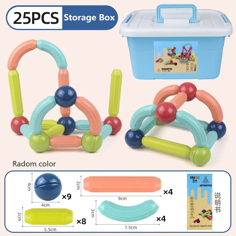 Magnetic Constructor Blocks Set Toys for Kids Magnet Stick