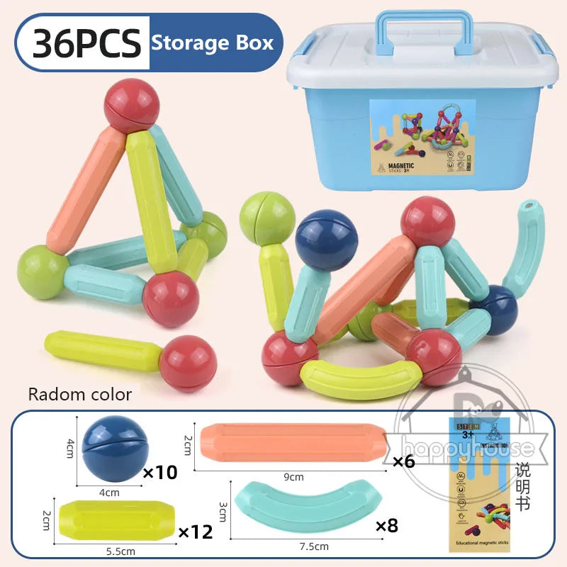 Magnetic Constructor Blocks Set Toys for Kids Magnet Stick