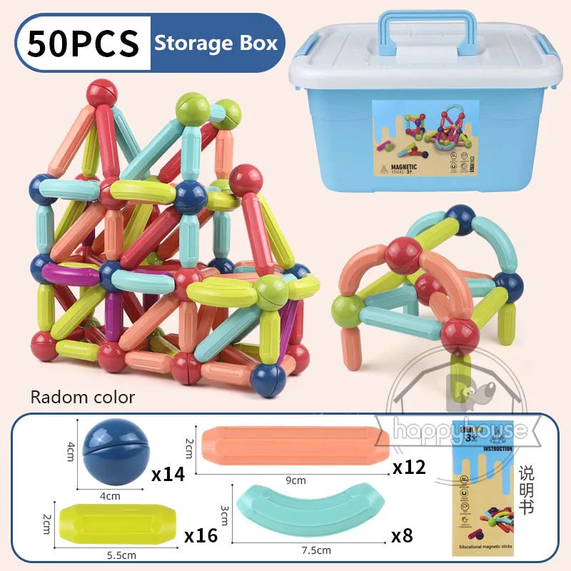 Magnetic Constructor Blocks Set Toys for Kids Magnet Stick