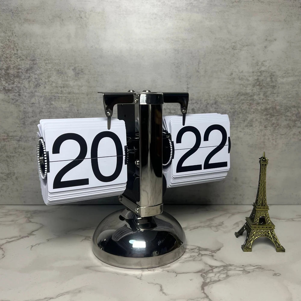 Automatically Page Turning Retro Flipping Clock