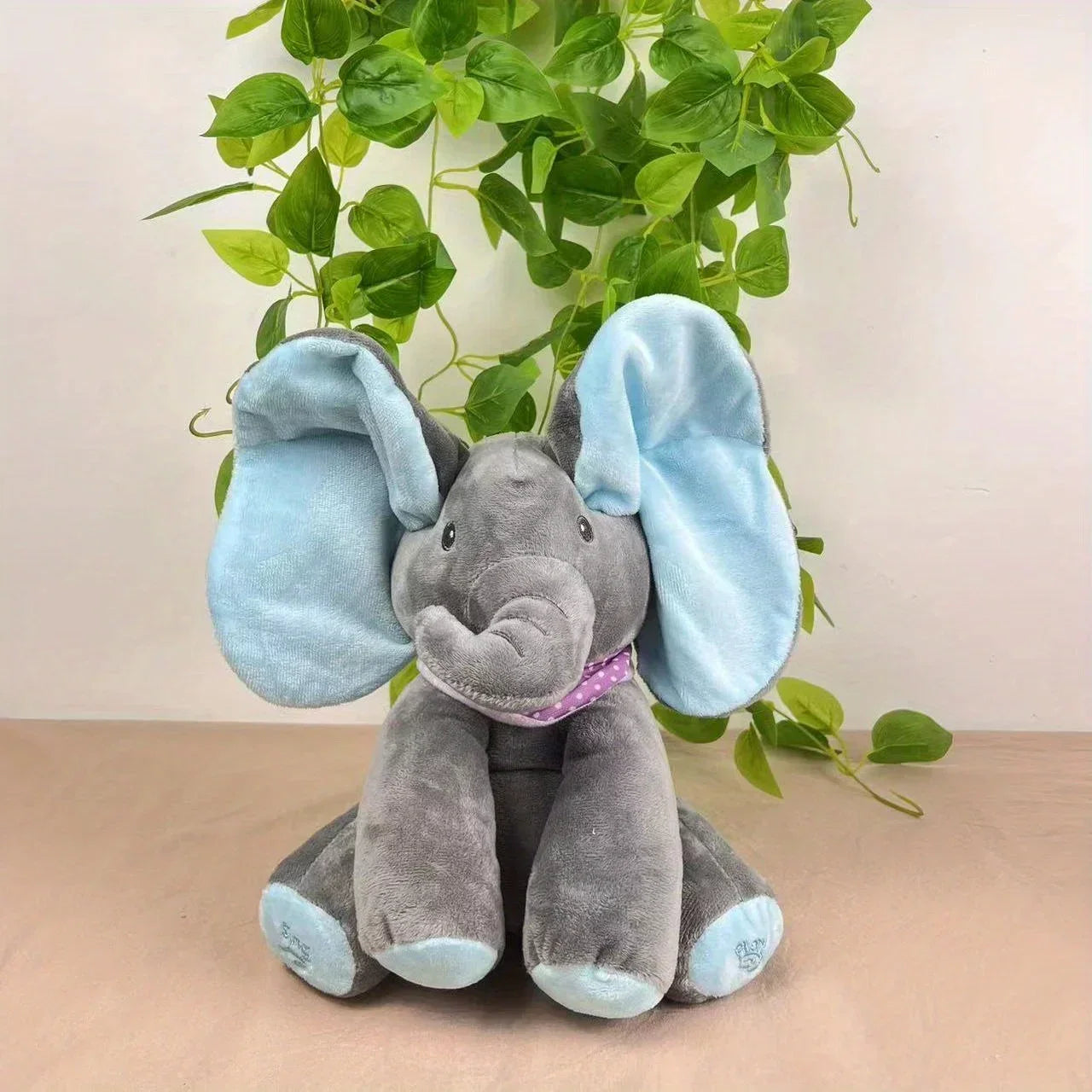 Peek A Boo  Elephant Plush Toy  Singing Interactive Musical Toys Gifts