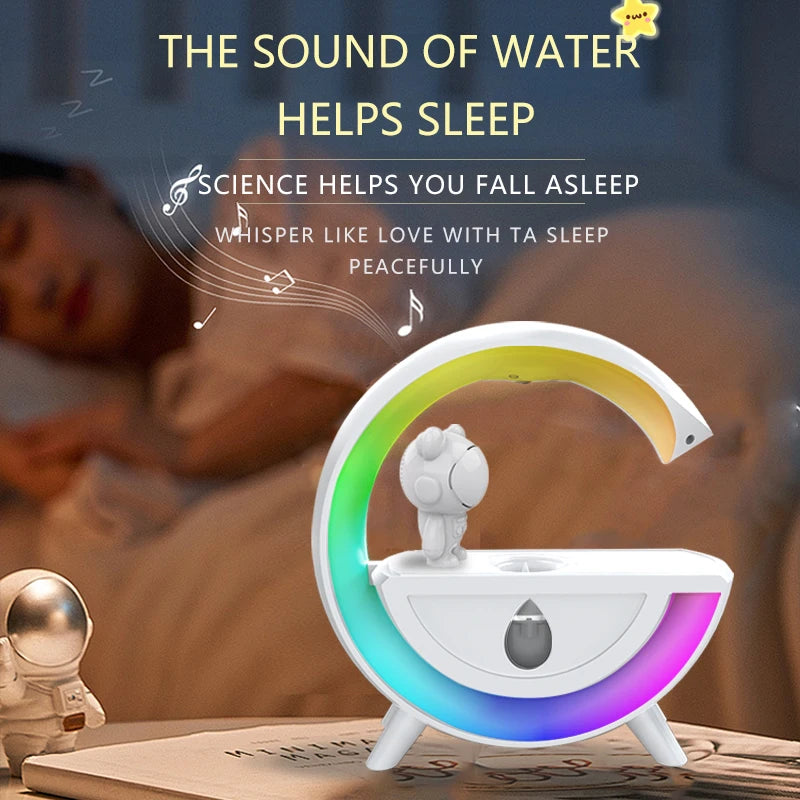 Multifunctional Astronaut Anti Gravity Air Humidifier Bluetooth Speaker Table Lamp Night Lights RGB Office Bedroom Aromatherapy