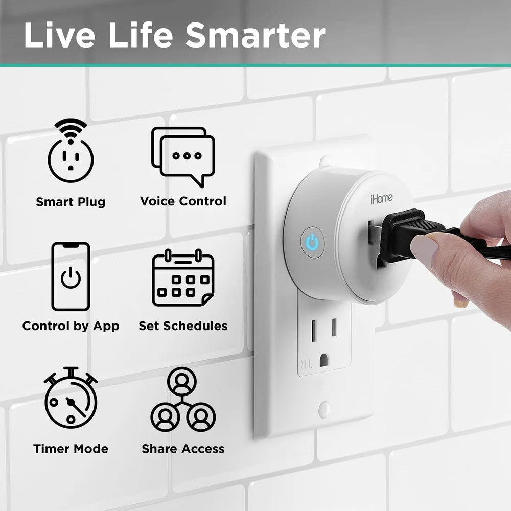 Smart Plug Wi-Fi Enabled Voice Control