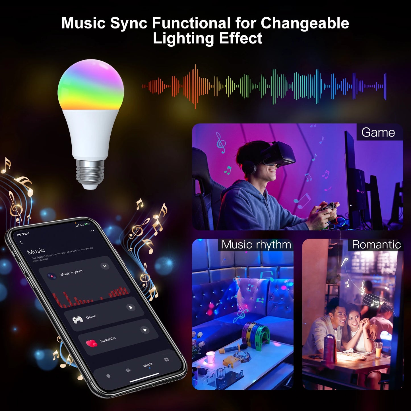 TNCE Tuya E27 Smart Bulb Bluetooth/WIFI