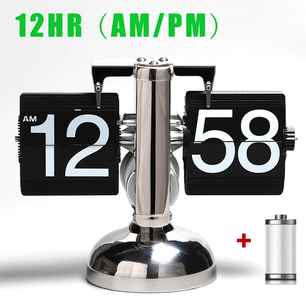 Automatically Page Turning Retro Flipping Clock