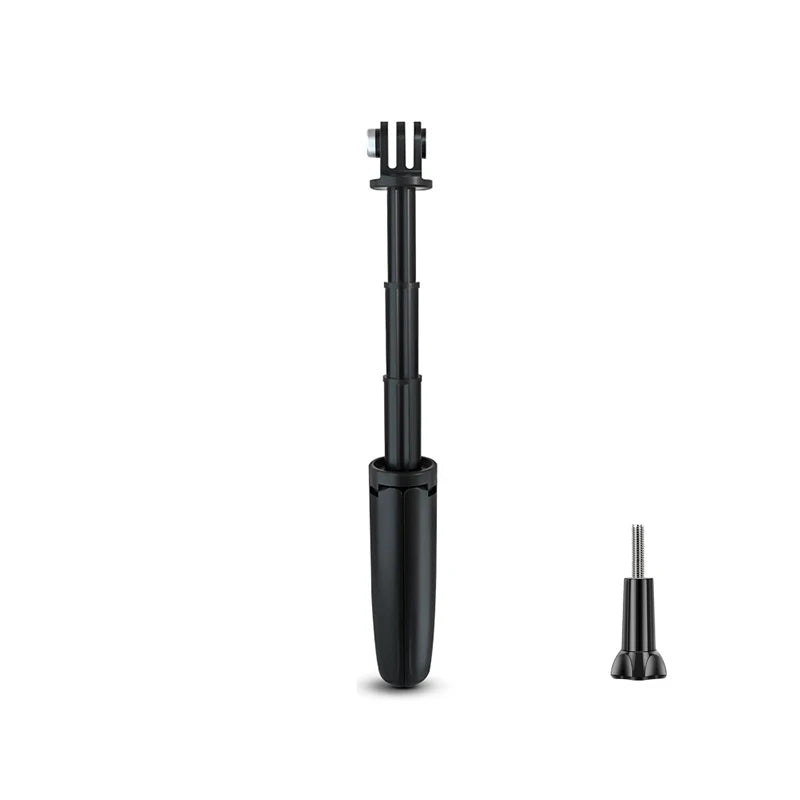 Mini Retractable Selfie Stick Foldable Portable Tripod For Go Pro Hero11 10 9 Black Session Osmo Insta Action Camera Vlog Stand