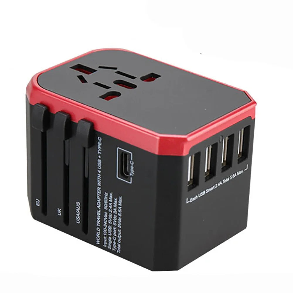 Melery Travel Smart Adapter International Plug Adaptor Wall USB Type C Charger.