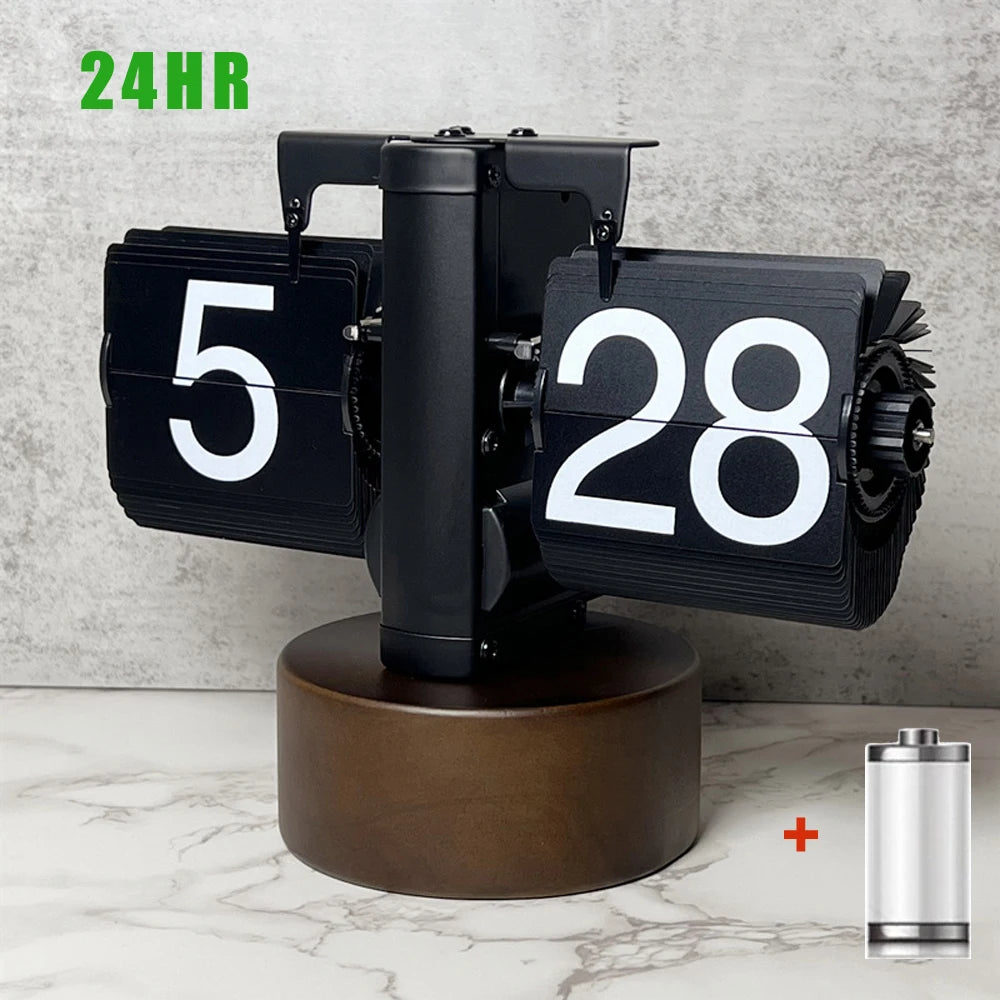 Automatically Page Turning Retro Flipping Clock