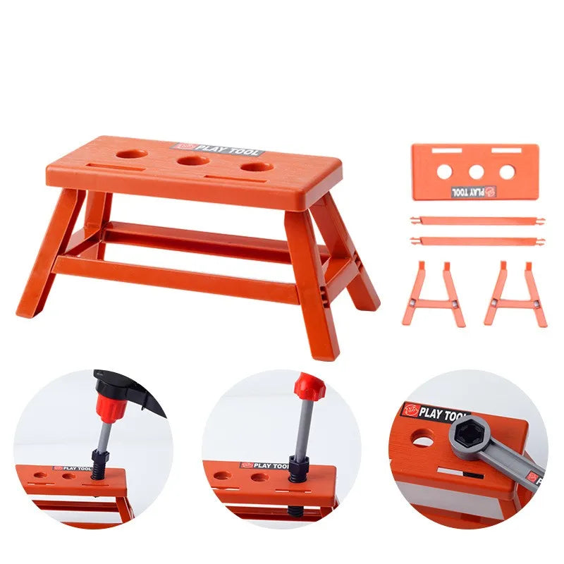 Children's Toolbox Engineer Simulation Repair Tools Pretend Toy Electric Drill Screwdriver Repair Kit Play House Toys Kids Gift