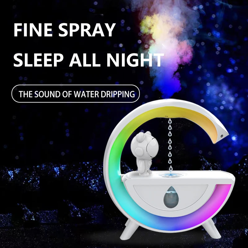 Multifunctional Astronaut Anti Gravity Air Humidifier Bluetooth Speaker Table Lamp Night Lights RGB Office Bedroom Aromatherapy