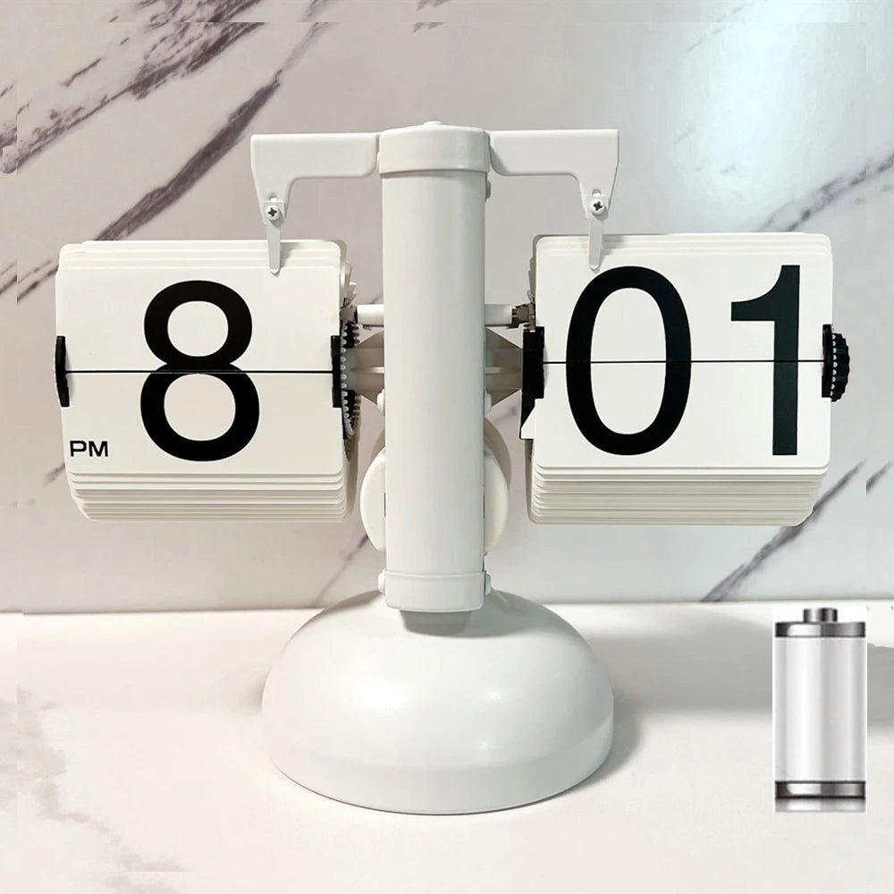 Automatically Page Turning Retro Flipping Clock