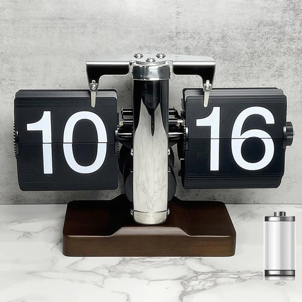 Automatically Page Turning Retro Flipping Clock