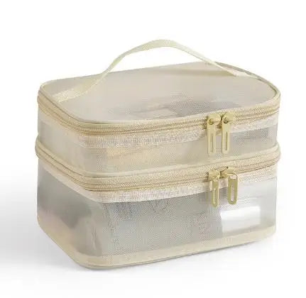 Double Layer Mesh Makeup Bage