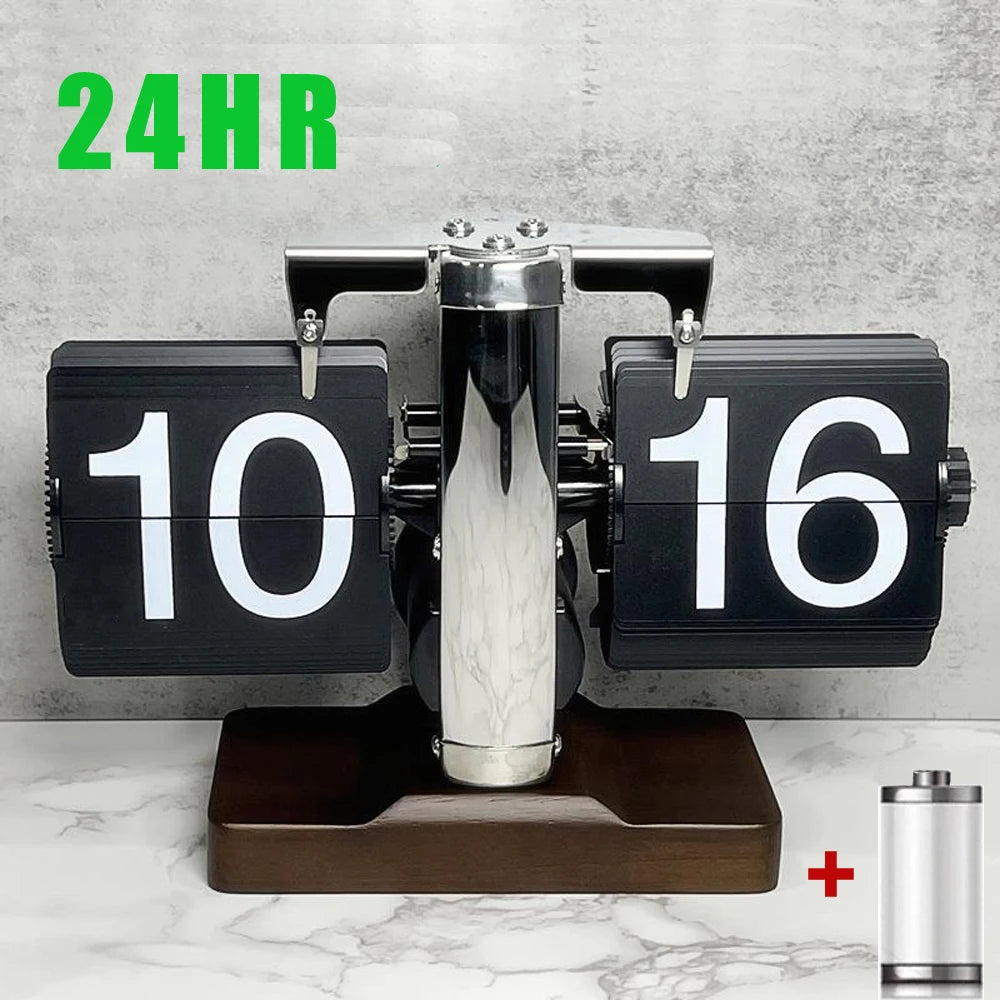 Automatically Page Turning Retro Flipping Clock