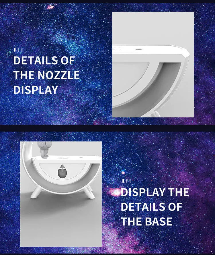 Multifunctional Astronaut Anti Gravity Air Humidifier Bluetooth Speaker Table Lamp Night Lights RGB Office Bedroom Aromatherapy