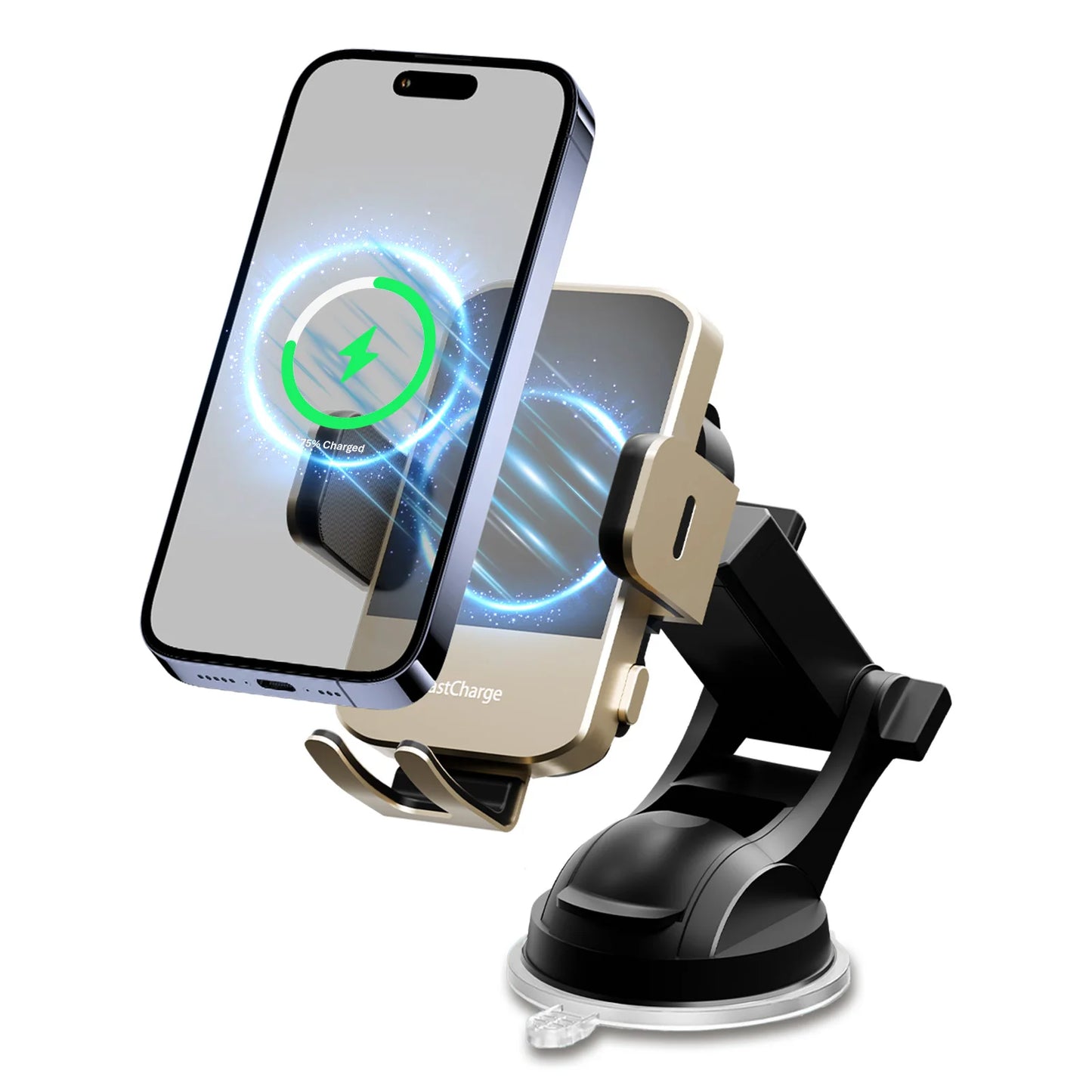 Wireless Fast Car Charger Phone Holder  For IPhone 16 15 14 13 12 Pro Max 11 XR XS Samsung Galaxy