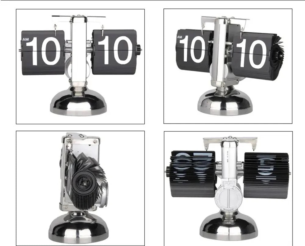 Automatically Page Turning Retro Flipping Clock
