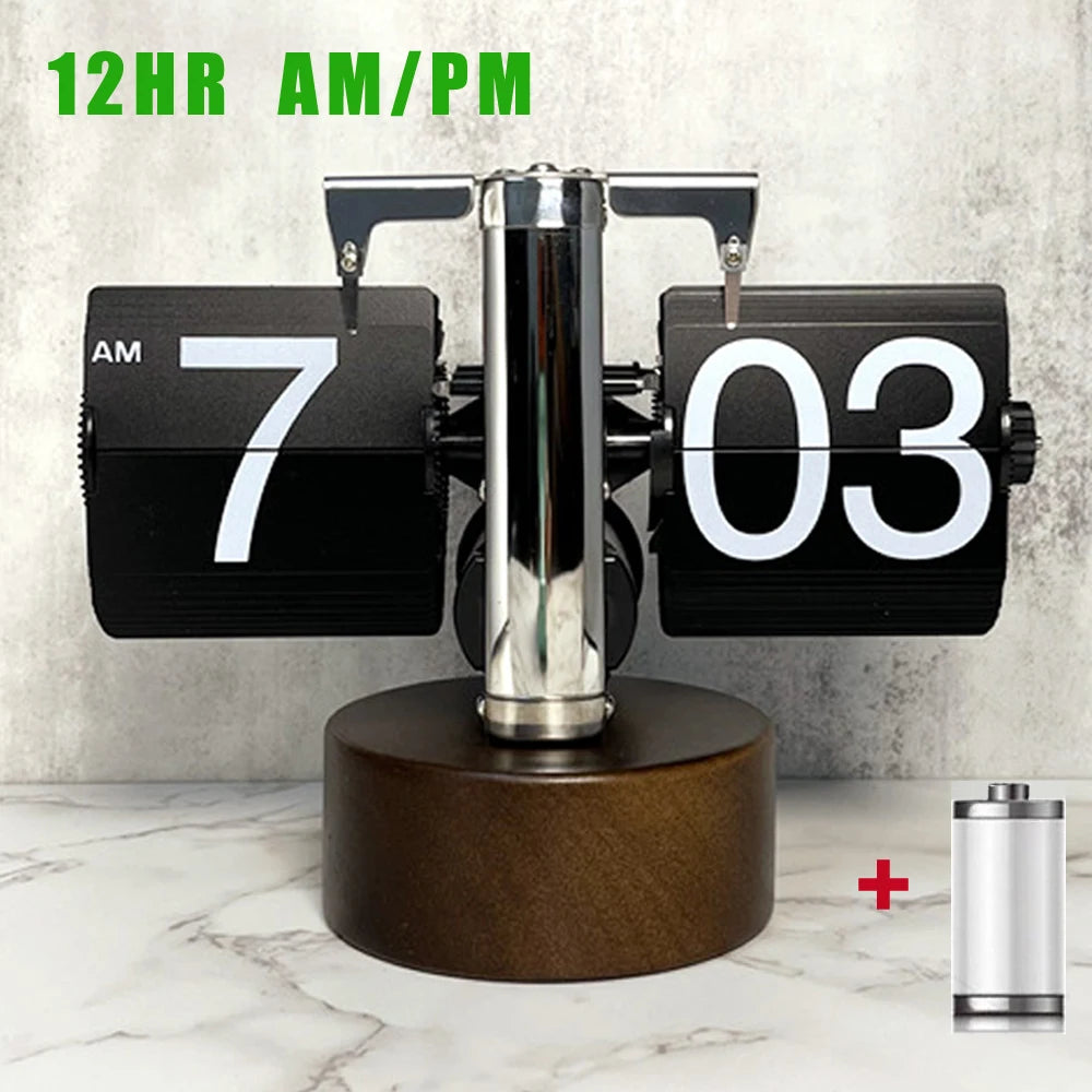 Automatically Page Turning Retro Flipping Clock